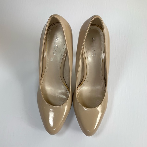 SOLD Aldo Blush Neutral High Heels Size 39 / Size 8 - Picture 4 of 13